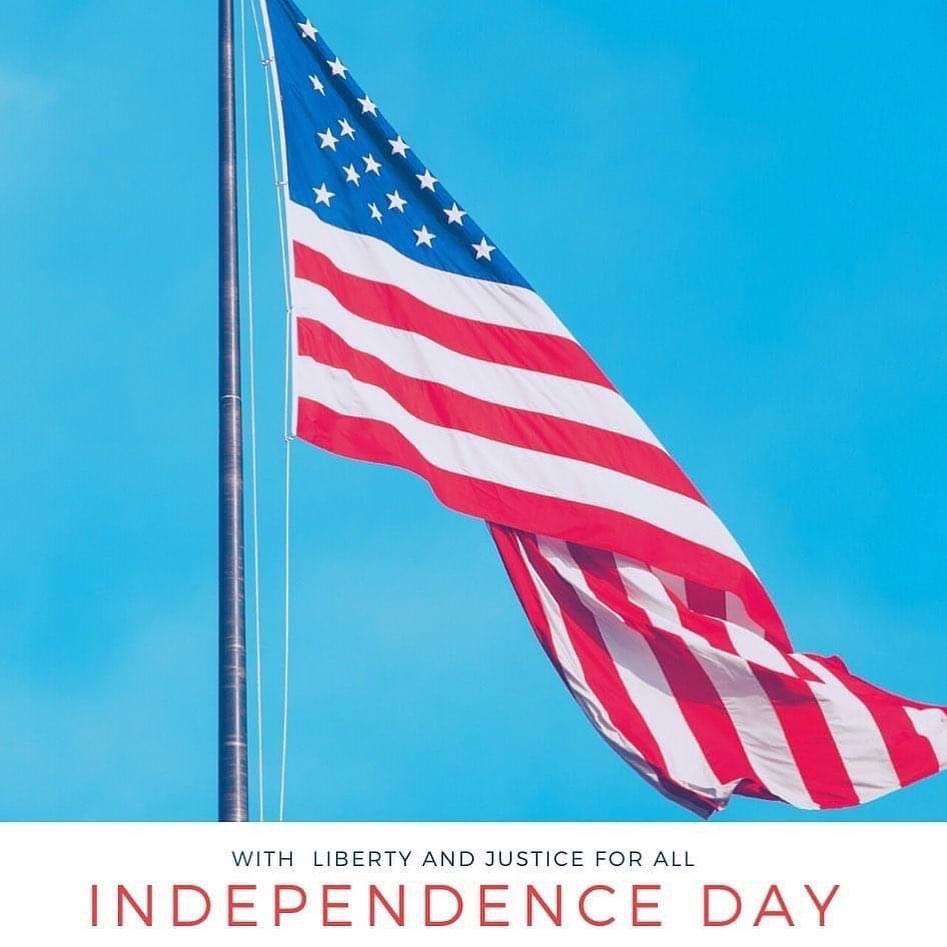 AmyEasterly's tweet photo. Let freedom ring - with liberty and justice for ALL. May we celebrate our victories and remember the work yet remaining. 

#July4 #independenceday https://t.co/XCTIFTzFHd