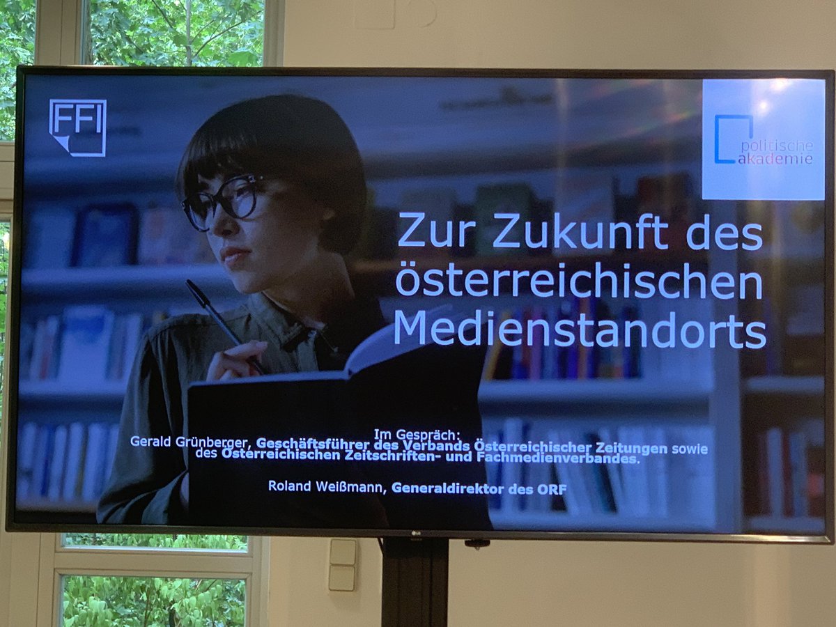 DerStaudi's tweet image. Heute Nachmittag @ORF und VÖZ reden über 🇦🇹 Medienstandort. Meine Frage: “Zukunft bedingt Innovation. Welche 3 Neugründungen der letzten 2 Jahren fallen ihnen ein? Ich meine unabhängig neue digitale österreichisches Medienangebote.” Eines haben die beiden Herren genannt.