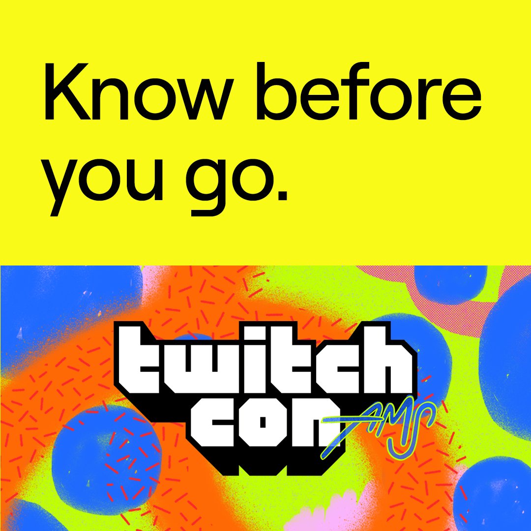 TwitchCon on Twitter "Badges, backpacks, parking, schedules, health