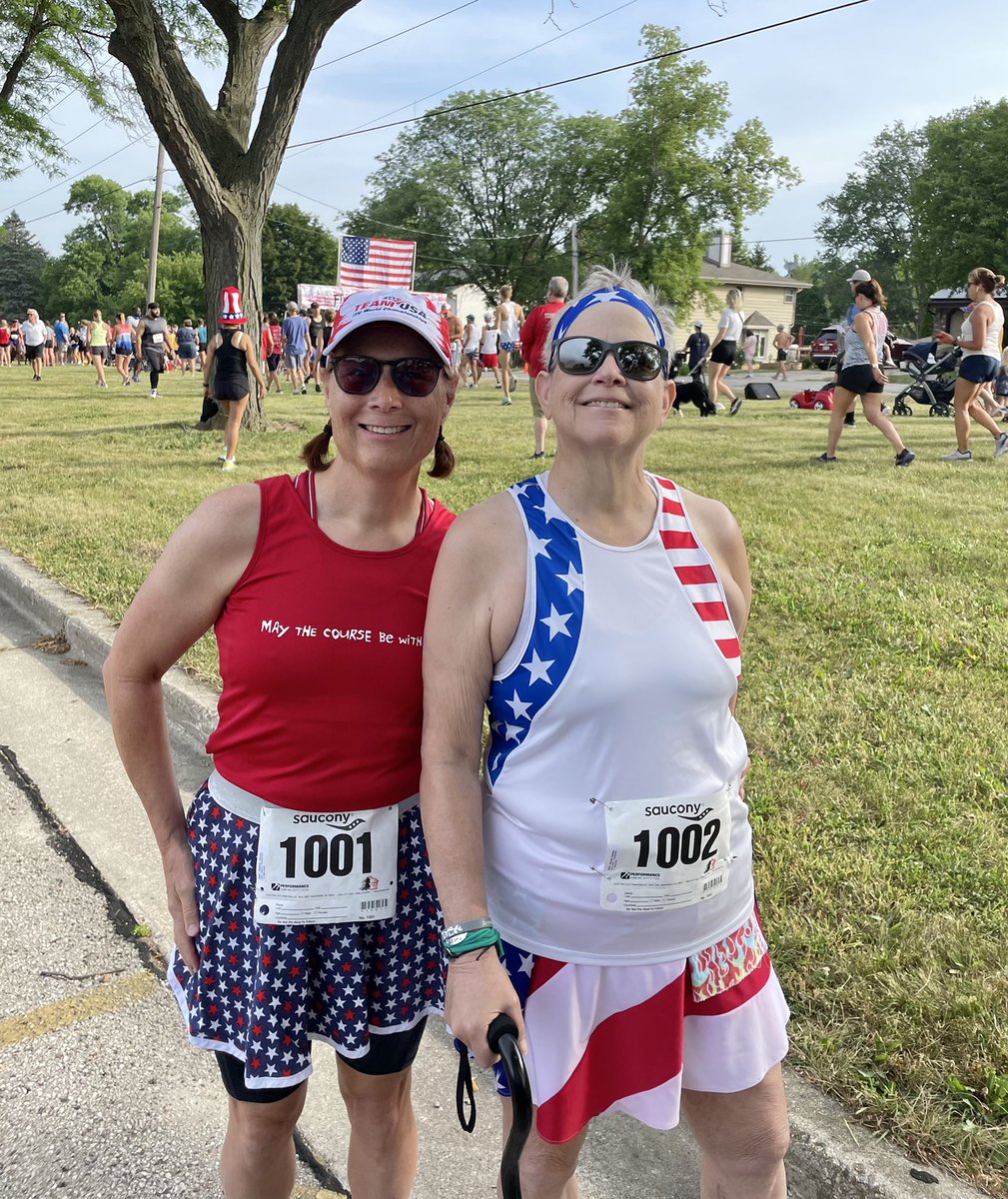SuellenPhD's tweet photo. The mile is still kind of my marathon, but still moving. Went to Hales Corners and did 1.7 miles today. Pretty hilly and a bit warm. Thank heavens for people who share their sprinklers!!! #forwardisapace #themileismymarathon #onesteponebreathonemile #KeepErMovin https://t.co/MRhHfeohNH