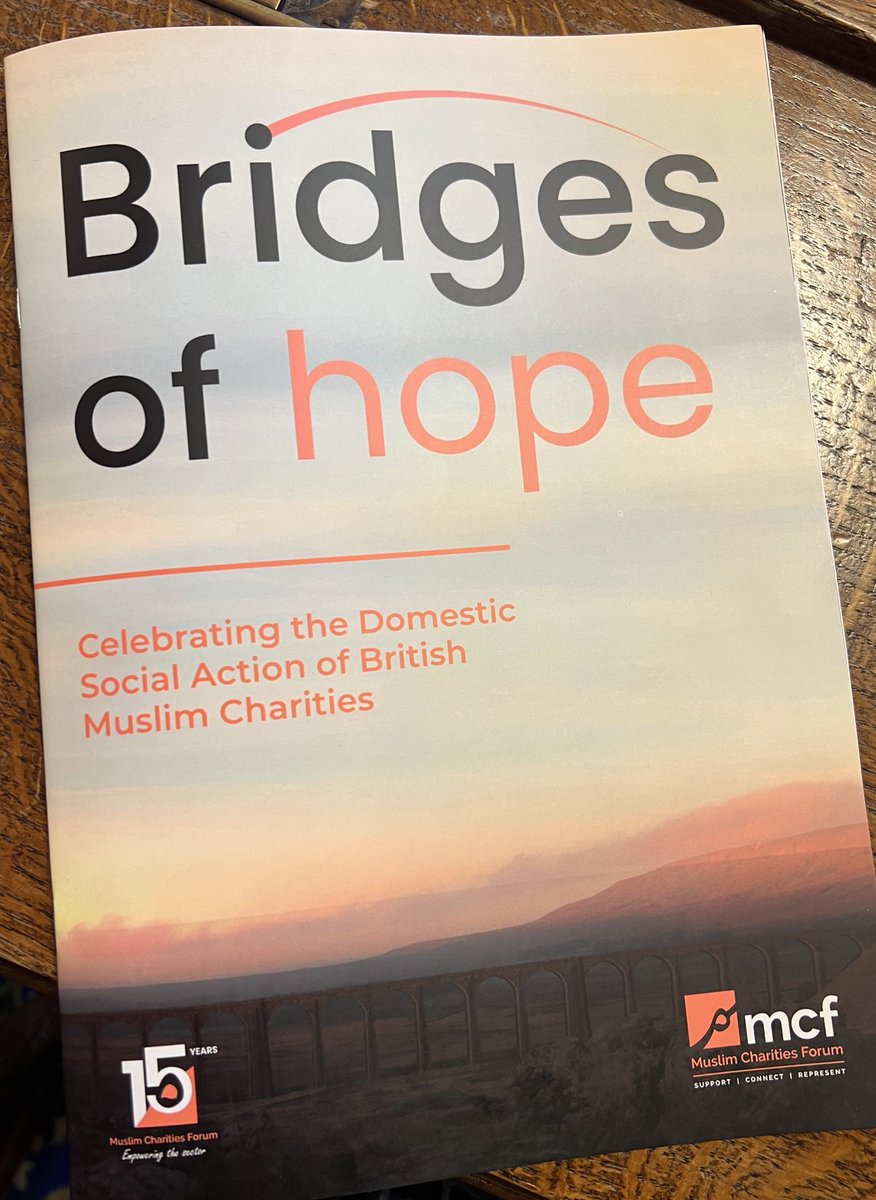 Brilliant report launch by <a href="/muslimcharities/">Muslim Charities Forum (MCF)</a>, celebrating the domestic social action of British Muslim charities.

These incredible organisations are the unsung heroes of our society, their colossal contributions help millions in the UK &amp; beyond.

Congratulations to all involved.