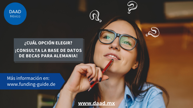 DAADMexico's tweet photo. Consulta el #FundingGuide para encontrar una beca adecuada para tu estancia en #Alemania
👉https://t.co/FDTIRn4Kh9 #becasAlemania https://t.co/m0h1AzABsA