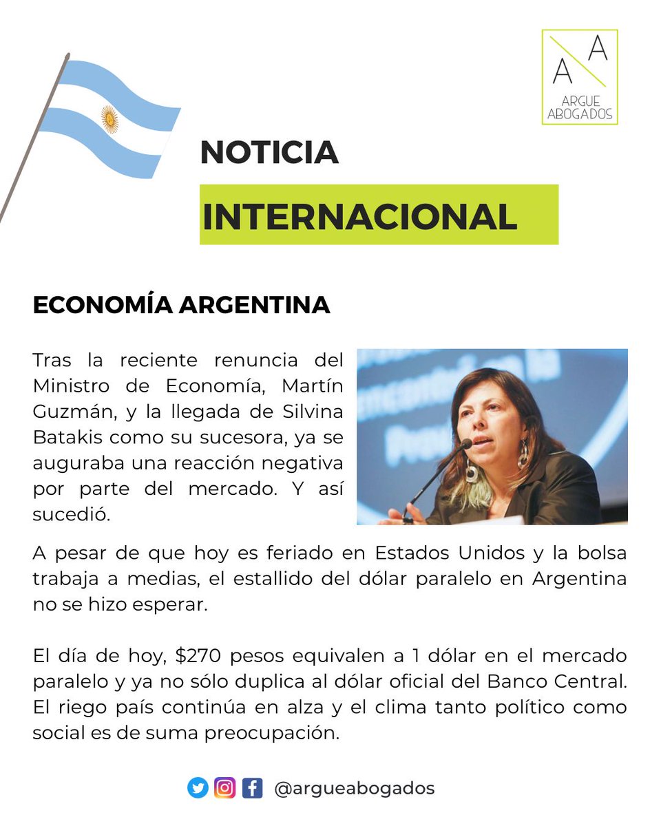 argueabogados's tweet photo. ¿Qué pasa #hoy en el #Ecuador y en el #mundo?
Te dejamos las noticias más relevantes de nuestro país 🇪🇨 después de los días de paro y lo que está pasando ahora en la economía #Argentina ⬇️⬇️⬇️ https://t.co/T5PA1oZ1vN