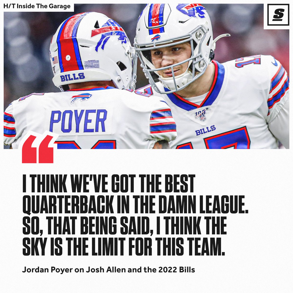 theScore's tweet photo. Is Josh Allen the best QB in the NFL? 👀 https://t.co/5fi2PyQS5K