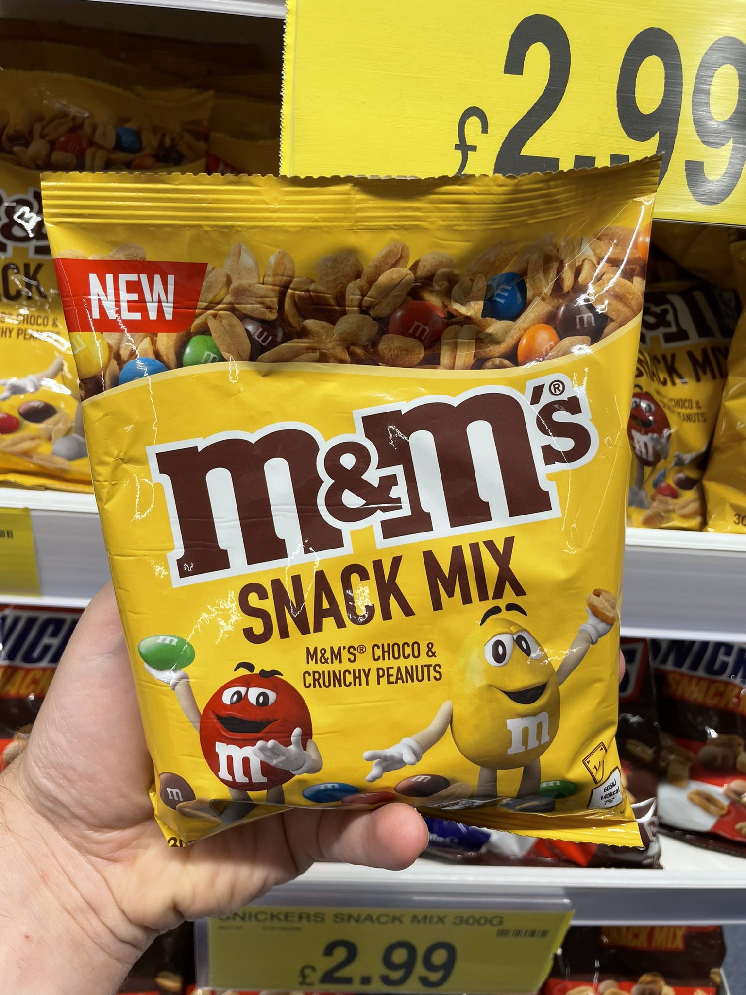 m&m snack mix