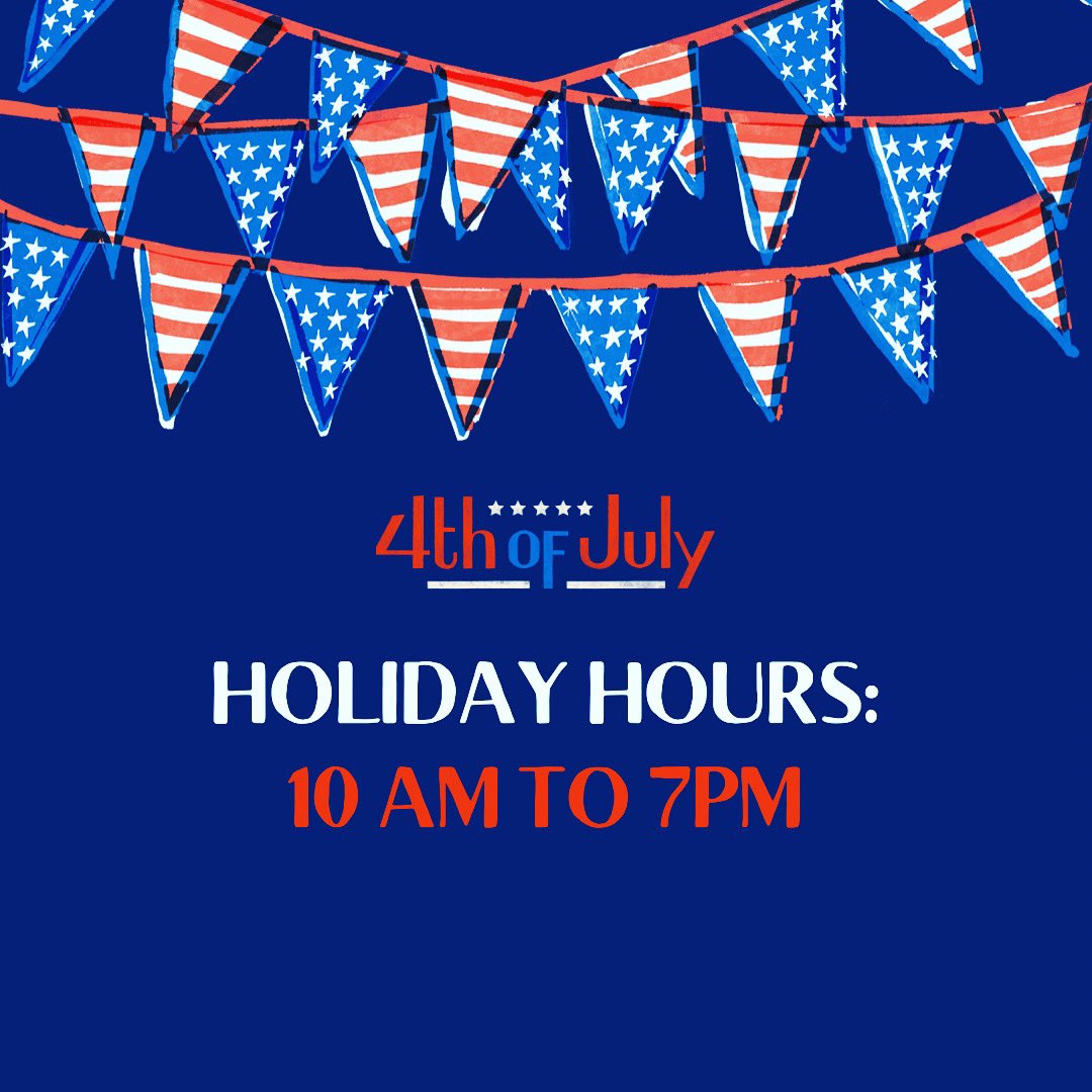 BN_DublinCA's tweet photo. Happy Fourth of July!!

We are open today from 10-7, so get in early!

#bndublin #happyfourth #holidayhours #weareopen https://t.co/gk4edaKkkC