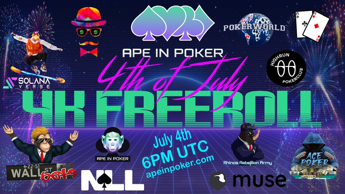 Sponsoring this tournament today, might be giving away a solsand in the Twitter space….. twitter.com/i/spaces/1dRKZ… #NFTGiveaway #NFTCommunity #pokeronline #Web3 #solanaverse