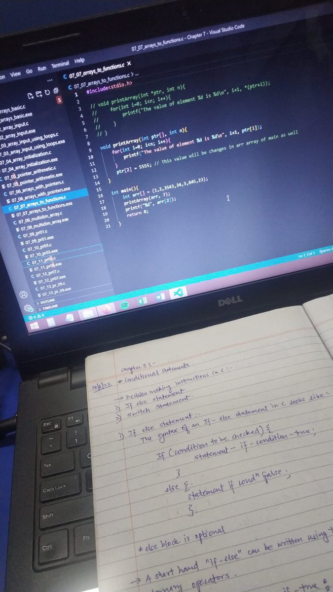 therealrohitg's tweet image. Thought I should post weekly updates instead of daily. Past week&apos;s learnings were :

1) Basics of C.
2) Variables, Functions, Recursions.
3) Arrays and Pointers.
4) Conditional loops.

#100daysofcode #100daystocode #Coding  #javascript 
 #100DaysOfCode