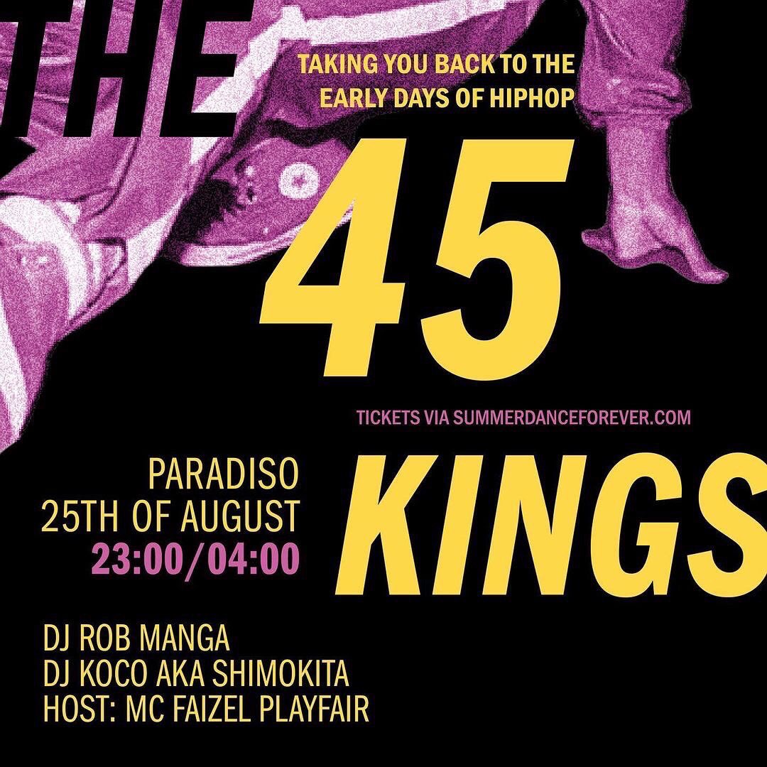 RobManga's tweet image. August 25th @ParadisoAdam 
- DJ Koco aka Shimokita 
- Rob Manga 
- Host mc Faizel 
More info summerdanceforever.com