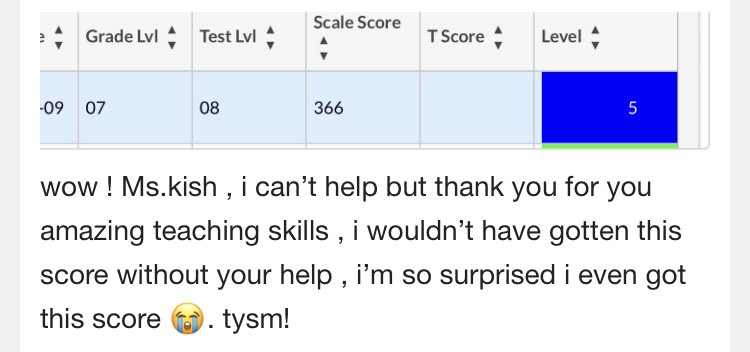 Love getting emails like this from my students. ⁦<a href="/TradewindsMS/">Tradewinds Middle</a>⁩ ⁦<a href="/Sabrins29/">Sabrina Higley</a>⁩