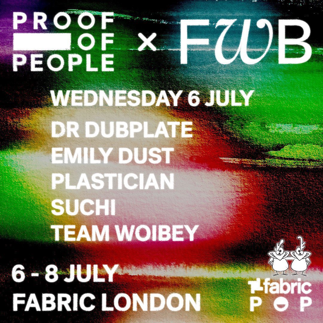 06.7 @prooofofpeople #NFTfestival
@FWBtweets curated night: visuals along w/ @JoelleSnaith
w/ @plastician @Dr_Dubplate  @EmilyDust   #suchi #teamwoibley
@fabriclondon

 #livevisuals #djing #vjing #NFT #festival #fabriclondon #digitalart