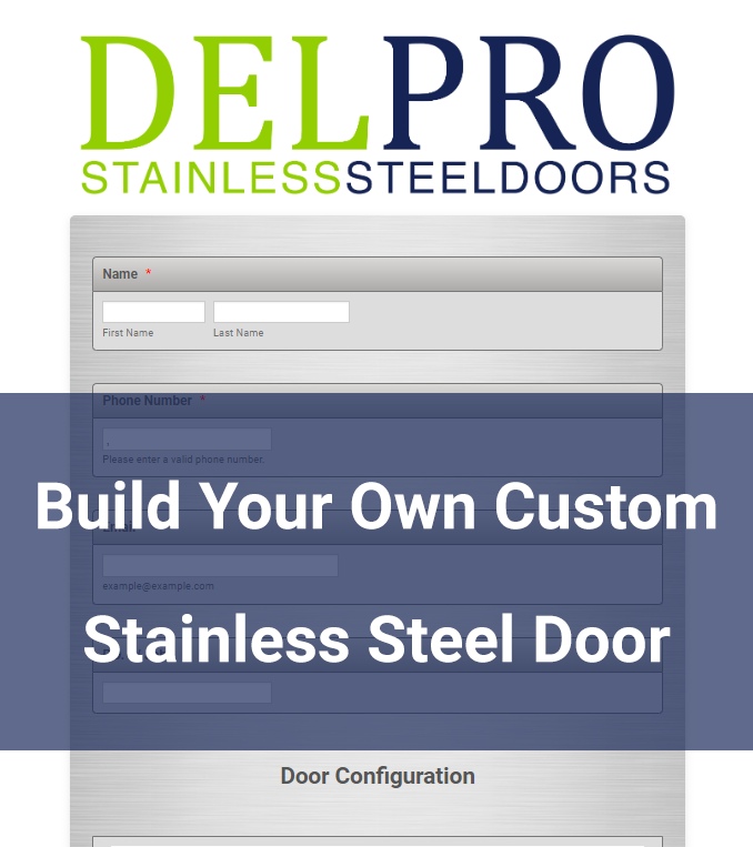 DelcanBuilding's tweet photo. DelPro Stainless Steels Doors are a ideal solution for clean room environments and areas susceptible to moisture, while also providing significant safety and security. 

Build your own custom stainless steel doors today!

https://t.co/XNSbyxAAwl https://t.co/DcyGxF0val