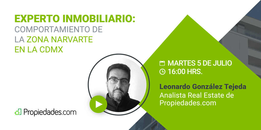propiedadescom's tweet photo. En nuestro webinar #ExpertoInmobiliario conoceremos el dinamismo residencial de #Narvarte. 

Te esperamos vía Meet para platicar con @LeoGonzalezT: https://t.co/gsSi7KIn70 https://t.co/gtPPd5KNt5