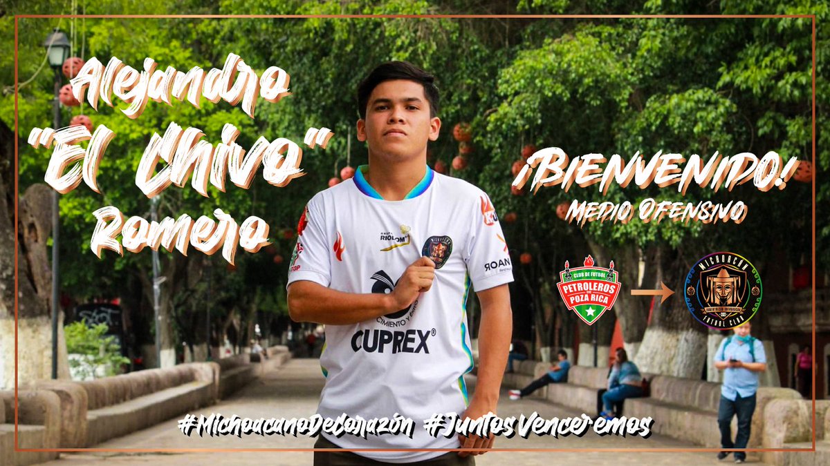 ¡Desde #Veracruz llega para sumar al equipo uno de los volantes ofensivos más peligrosos de la <a href="/LigaTDP/">Liga TDP</a>! ⚽✨

Fuerza, velocidad y gran dinamismo son algunas de sus características. ¡Bienvenido Alejandro Romero! 🖤🧡🤍

¡A romperla! 💪🏆

#JuntosVenceremos
#MichoacanoDeCorazón