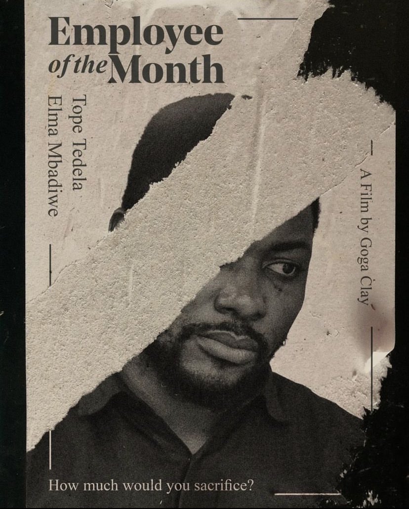 employeefilm's tweet photo. How much would you sacrifice for what is right? 
@TopeTedela and @capt_elma star in Employee of the Month by @GogaClay. 

Poster by Art Anekwe https://t.co/y5bEkEOWe1