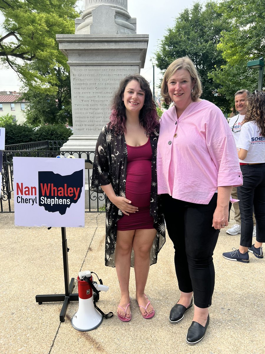 nanwhaley's tweet photo. Thank you Sarah for sharing your story with us today in Mt. Vernon and all of your hard work to organize today’s rally for reproductive freedom 💕 We need leaders like you in this fight. https://t.co/AOSWmHCuWi