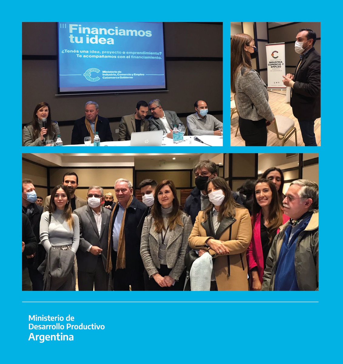 BalboMariela's tweet photo. Viajamos a #Catamarca para participar del evento “FINANCIAMOS TU IDEA”, donde el gobierno de la provincia presentó 4 líneas de financiamiento para emprendimientos. En la apertura comentamos las herramientas y convocatorias vigentes que otorga la #SEPYME @produccion_arg https://t.co/RvdOc3Ccon