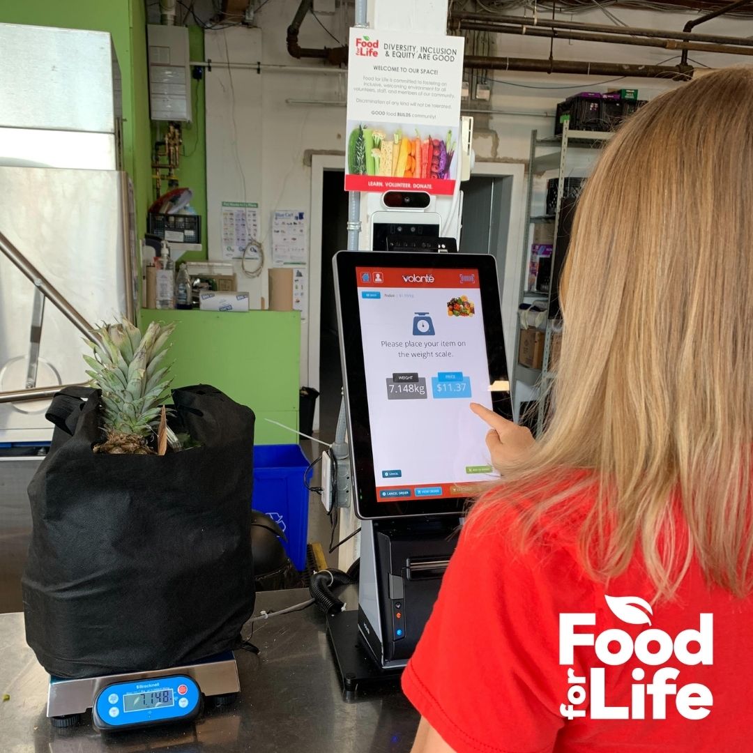 foodforlife's tweet photo. Sodexo visited Food for Life to help sort food. When they saw our Mountainside Market, they asked: "How can we help?" This led to the further conversation about a self-serve checkout system for the market!

Thank you to @SodexoGroup and @VolanteSystems for making this happen! https://t.co/CkcpTK7hD9