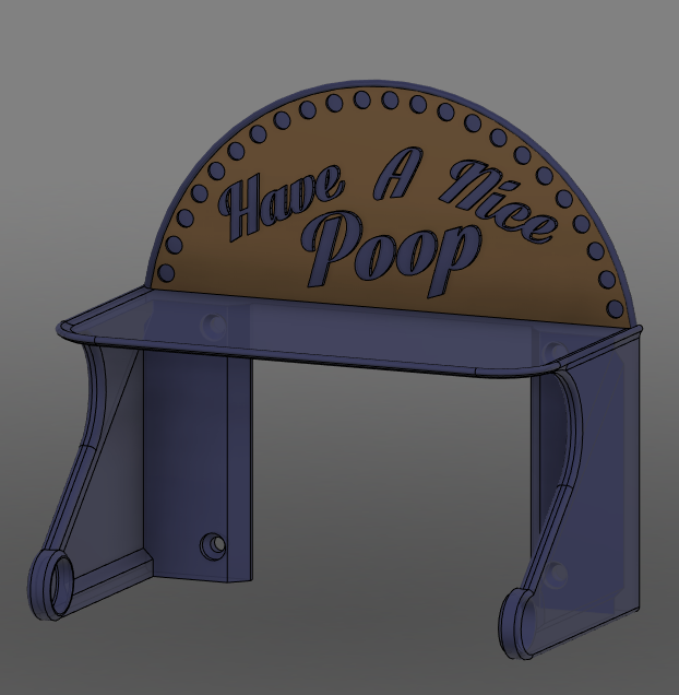 Maz (@mazuirross) on Twitter photo Decided to edit my toilet paper holder for the bathroom. It's been a few years. I'm excited for this one. ;) Designed in <a href="/adskFusion360/">Autodesk Fusion 360</a> Decided to edit my toilet paper holder for the bathroom. It's been a few years. I'm excited for this one. ;) Designed in <a href="/adskFusion360/">Autodesk Fusion 360</a>