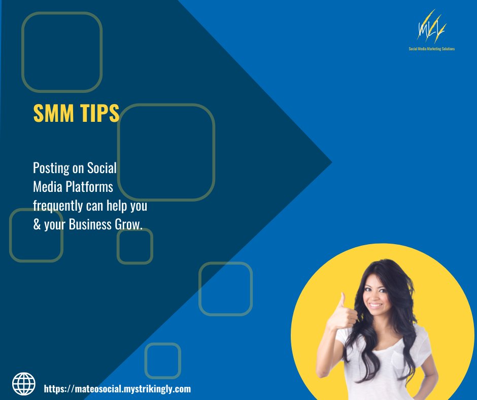 LegadaMateo's tweet image. Well! Post on your social media frequently. Have your business rise to the top! 🔝🏙️

Contact me using the links below to learn more about how to use social media to grow your business.
✅ My Strikingly:    mateosocial.mystrikingly.com

#MatSolutions #MatMediaSolutions #SolutionsByMat