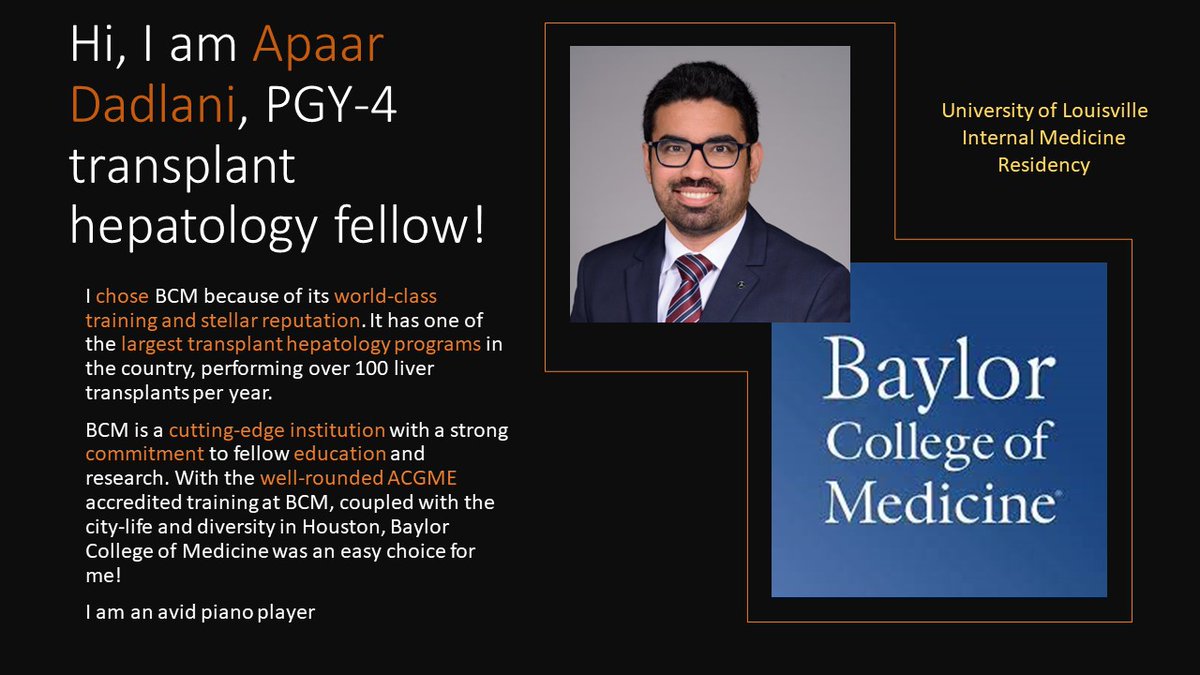 BCM Gastroenterology (@bcm_gihep) on Twitter photo Welcome <a href="/ApaarDadlani/">Apaar Dadlani</a>! we are sure <a href="/StLukesHealthTX/">St. Luke's Health</a> <a href="/BCM_Surgery/">BCM_Surgery</a> will give you an AMAZING experience as transplant hepatologist! Welcome <a href="/ApaarDadlani/">Apaar Dadlani</a>! we are sure <a href="/StLukesHealthTX/">St. Luke's Health</a> <a href="/BCM_Surgery/">BCM_Surgery</a> will give you an AMAZING experience as transplant hepatologist!