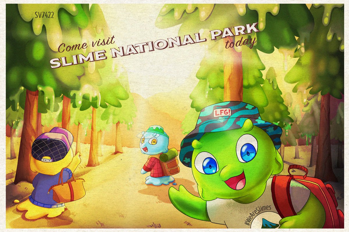 WeAreSlimes's tweet photo. Our Goo exclusive NFT is now live! This marks the beginning of the Slimes Postcard Collection!👀

Join the Discord to redeem and learn more!💚

#SolanaNFT #NFTCommunity #WeAreSlimes https://t.co/r3BdV6kMr0
