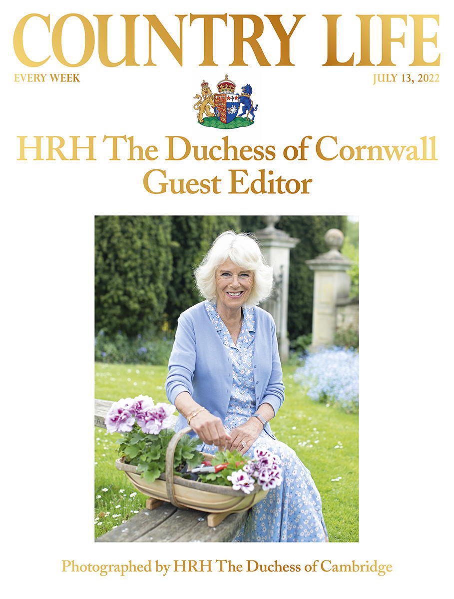 CarolynDurand's tweet photo. A lovely photo of the #DuchessofCornwall taken by Kate, the #DuchessofCambridge . Her Royal Highness asked #DuchessKate to take a series of photos in the gardens of Raymill, Camilla’s retreat for Country Life magazine which she is guest editing to mark her 75th birthday July 17 https://t.co/WCQ83m8emD