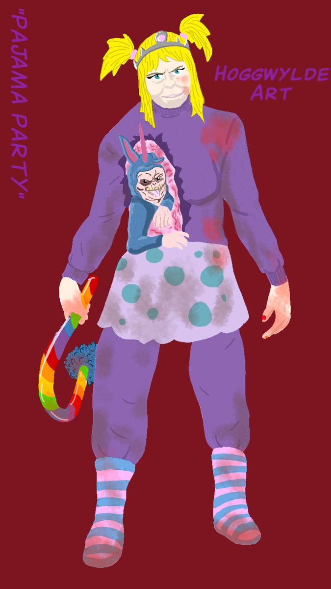 WyldeHogg's tweet photo. Well I didn't win the #deadbydaylight contest so here's my entries! Congrats to the winners though! I'm still excited to use the new skins and charms too! Better luck next time time! Let me know what ya think! #cosmeticontest #thetwins #deathslinger https://t.co/KH0o1aaO2m
