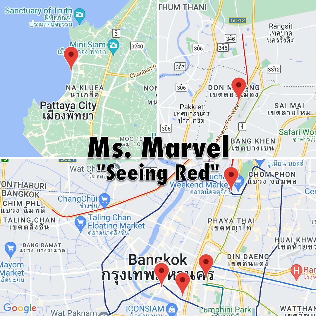 moviemaps's tweet photo. Take a trip to Karachi via Bangkok in the latest episode of Ms. Marvel @MCULocations 
https://t.co/3OizkFtDu2 https://t.co/nsyQxRnhJF