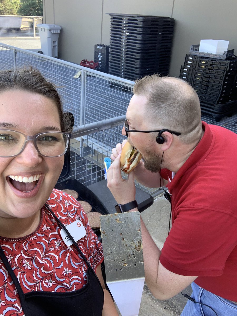 Grilling &amp; chilling with the #missionpossible team for my first day at T-1487! Chad couldn’t wait for his burger 😆🍔 🎯 <a href="/Bosoxlifer/">Chad Schartz</a> <a href="/kimberlyannwolf/">Kimberly Wolf-Doyle</a> <a href="/palayeva/">masha santangelo</a>