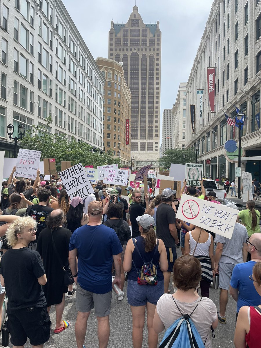 kaysam15's tweet photo. I’m not celebrating this shit hole country ever again until abortion is legal #MilwaukeeProtest #Vote https://t.co/KBkfmyoMf0