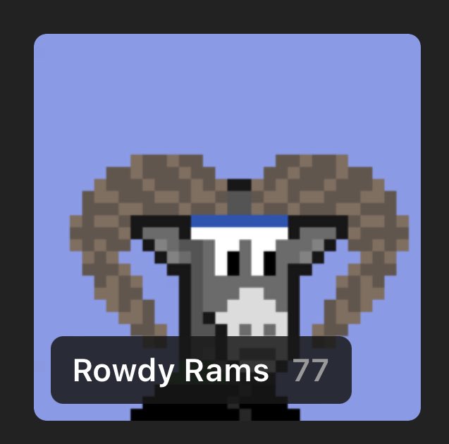 papichurro_7's tweet photo. Stay stacking fam #rowdyrams
@RowdyDAONFT
@manlikejubz @DementedNFT @Jawnxwick @NFT2SeXy https://t.co/OiQBsG36DW