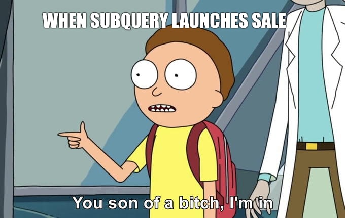HannyakoNon's tweet image. #SubQueryJune 
@SubQueryNetwork