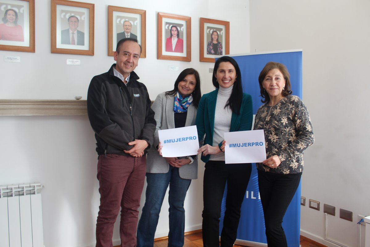 CChCChillan's tweet photo. La Mesa Directiva de la @CChCChillan se reunió con la Presidenta Nacional de la Comisión Mujeres de la @CamaraCChC @DuboisNat  En la oportunidad se abordaron diversas temáticas destacando el proyecto #MujerPro que lidera el gremio en Ñuble y que está pronto a iniciarse. https://t.co/mt31xTCjip