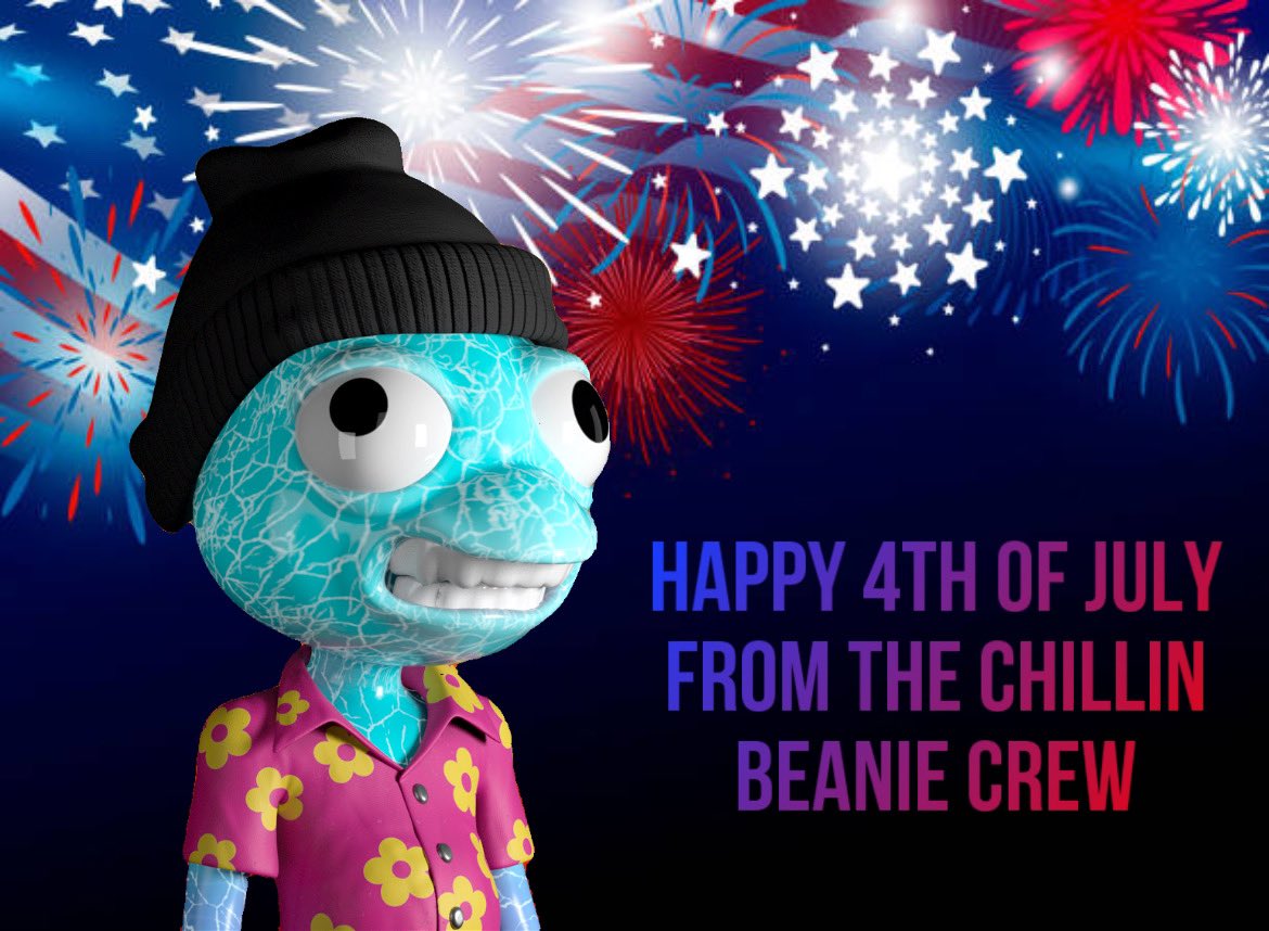 chillnbeanies's tweet photo. Happy 4th From the Chillin Beanie Crew!! Get some sun and enjoy some barbecue today!!!! #4th #july4th #chillinbeanies #chamfam https://t.co/SHkdaa9D1a