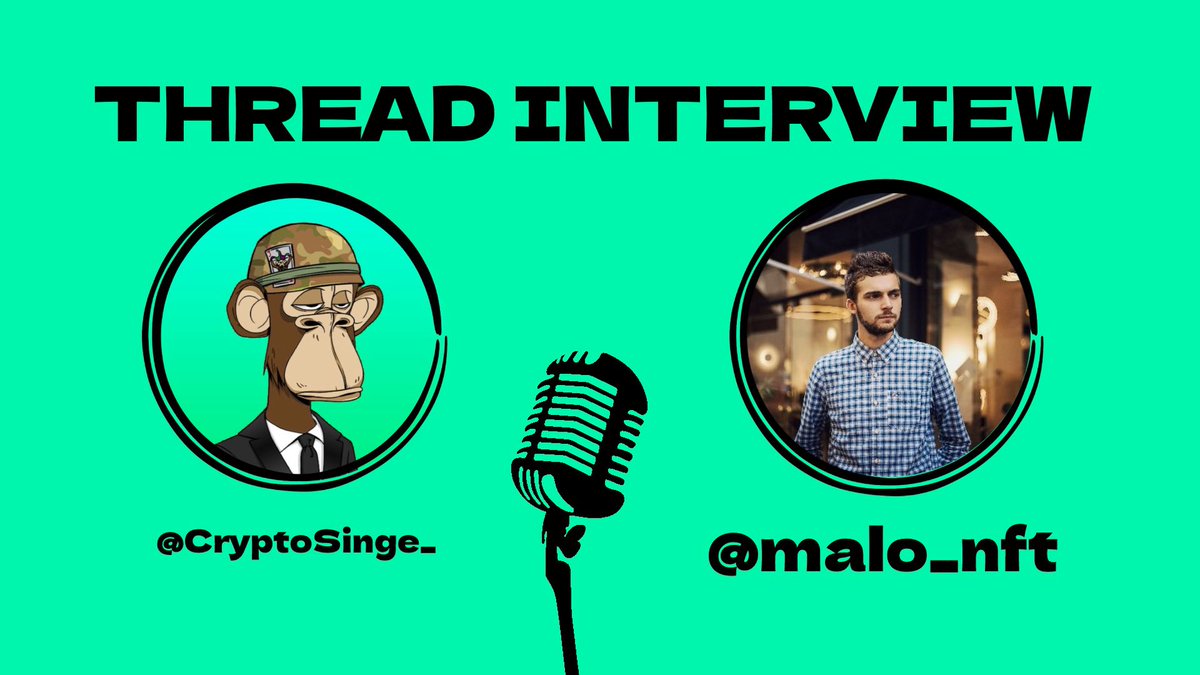 CryptoSinge_'s tweet image. [ THREAD INTERVIEW 9 ] #ThreadInterview 

Pour le 9ème numéro un tonnerre d’applaudissements pour @malo_nft 👇

❤️et♻️