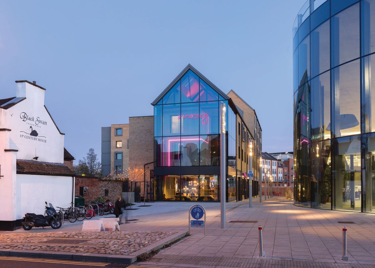 A hotel and a bed & breakfast residence are the two winners of the Commercial category: @monkbridgehouse B&B by Native Architects, and @MoxyHotels #york by @CSPArchitects