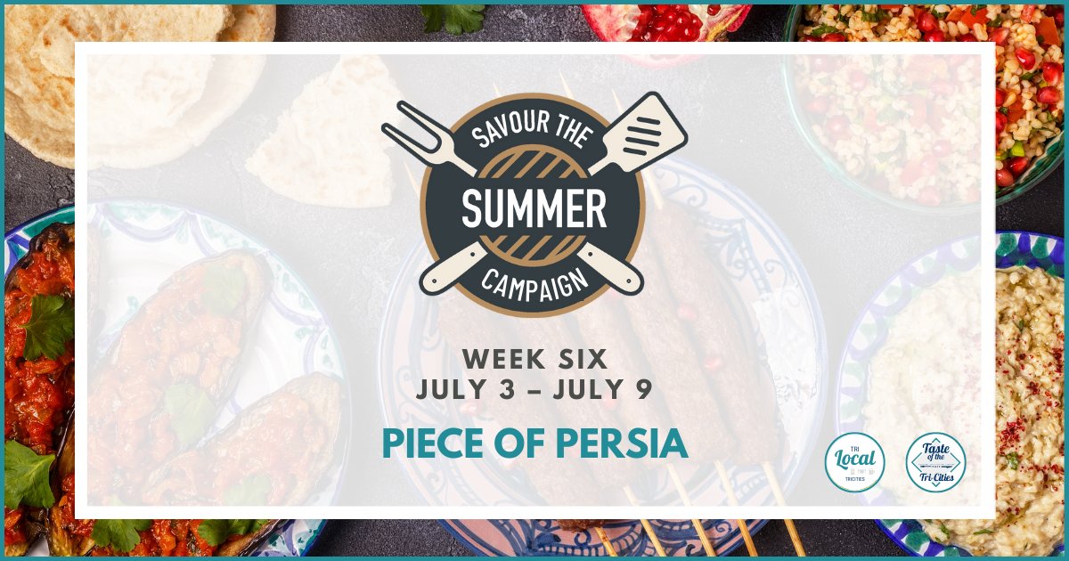 TriCitiesCoC's tweet photo. It's Wk6 of #SavourtheSummer and this week is all about Persian restaurants. Follow #TriLocal on Facebook and Instagram for restaurant features, and don't forget to enter our weekly giveaways through @TriCityNews on Facebook!
Learn more: https://t.co/xI38xYSJ8p https://t.co/EuvEEdRwRG
