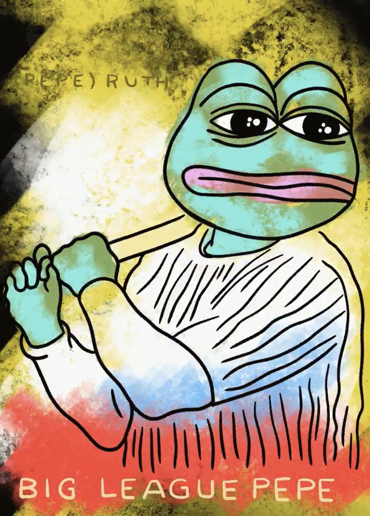 PepenardoStudio's tweet photo. FAKEBIGGIE by @LordJamieVShiLL 
Available: 58
Price: .012 BTC / .22 ETH

PEPERUTH by @superSZCZ4
Available: 82 
Price: .006 BTC / .11 ETH

Live on @PepePawnShop https://t.co/vEXw2ClQjE
