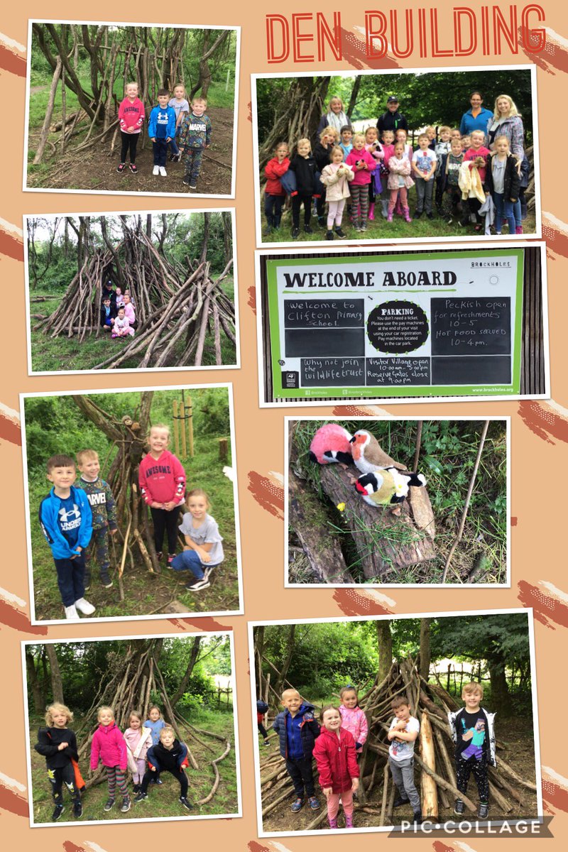 ClassClifton's tweet photo. We loved our school trip today at @visitBrockholes thank you Emma and Kate 😊. We loved building our own dens and we found all the Gruffalo characters in the woods, while we were bug hunting, we even found a frog! The children were excellent well done 😊. https://t.co/A2Acj1xa1c