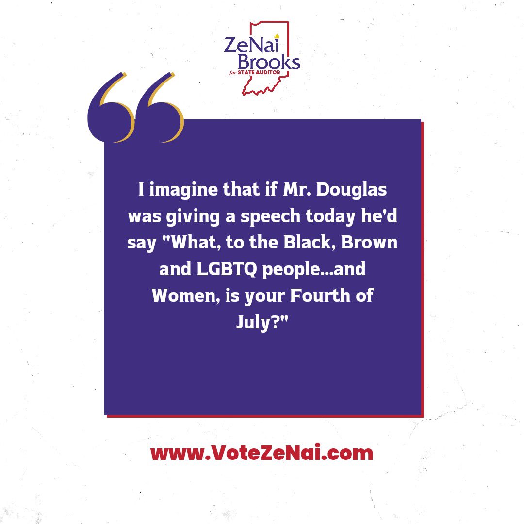 zenaiNdems's tweet photo. But What to...is your Fourth of July? People of Color have been asking this for a long time.

"Independence: not subject to control by others"

Enjoy the day with your family and friends! 

Be safe. #votezenai https://t.co/6K7AhzQtoR
