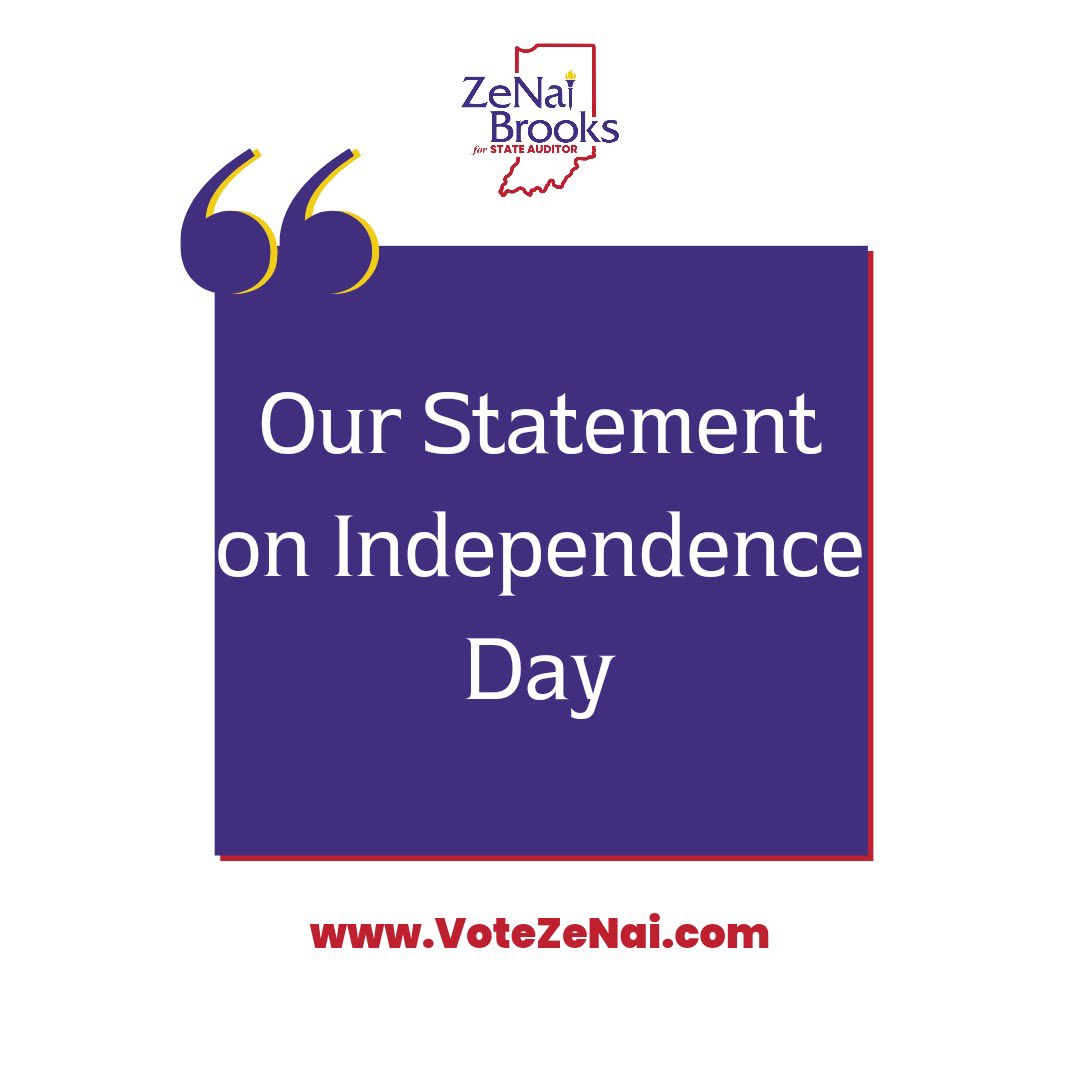 zenaiNdems's tweet photo. But What to...is your Fourth of July? People of Color have been asking this for a long time.

"Independence: not subject to control by others"

Enjoy the day with your family and friends! 

Be safe. #votezenai https://t.co/6K7AhzQtoR