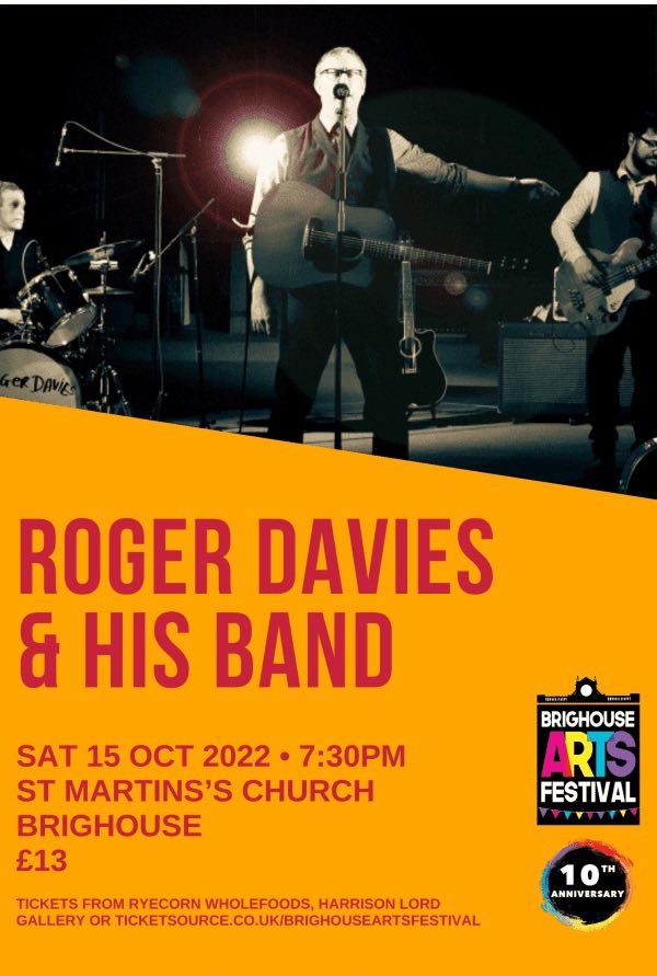 To celebrate 10 YEARS! of #BrighouseArtsFestival we’ve invited back the BEST OF THE BEST!

Kiki Dee &amp; Carmelo Luggeri- Fri 7th Oct
Lesley Garrett - Sat 8th Oct
Belinda O’Hooley - Fri 14th Oct
Roger Davies &amp; His Band - Sat 15th Oct

Limited Tickets: ticketsource.co.uk/brighouseartsf…