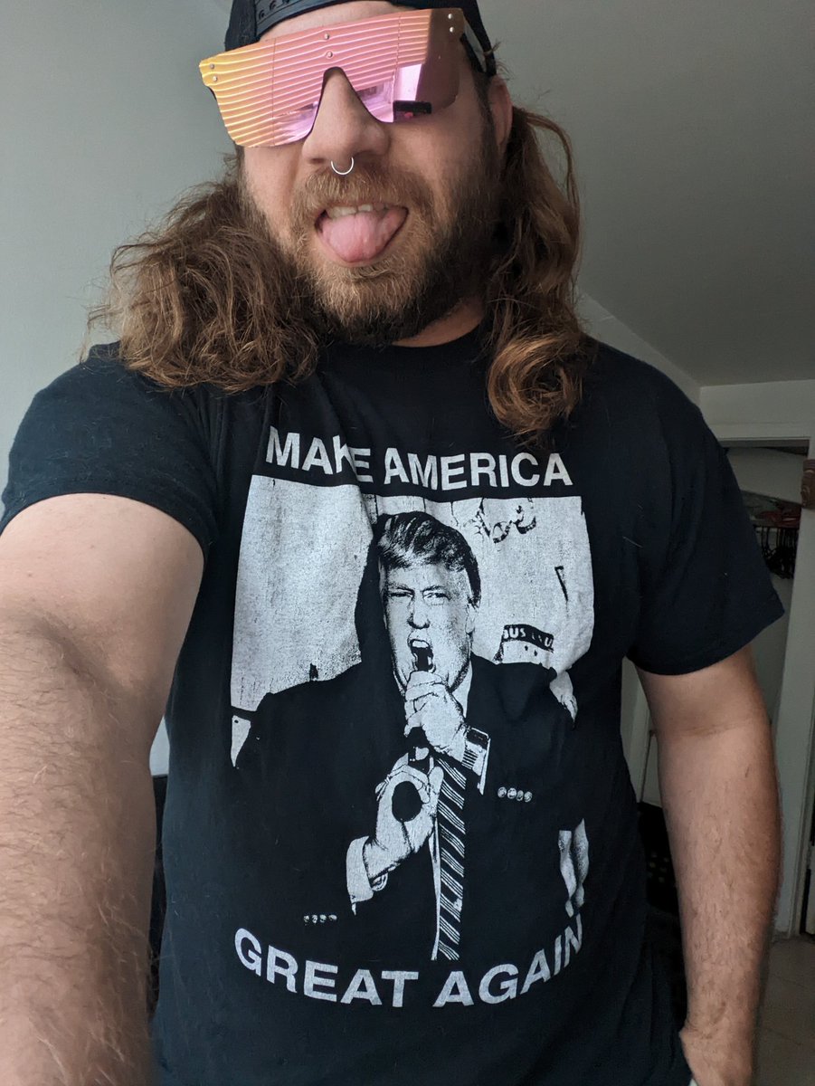 Perfect day to wear my MAGA shirt.