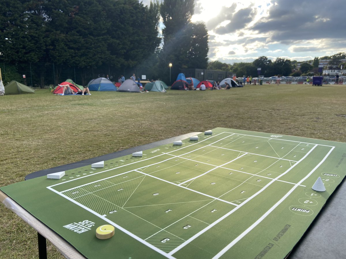 Hanging out with the #wimbledonpark campers for #wimbledon2022 #setandmatch #wimbledon