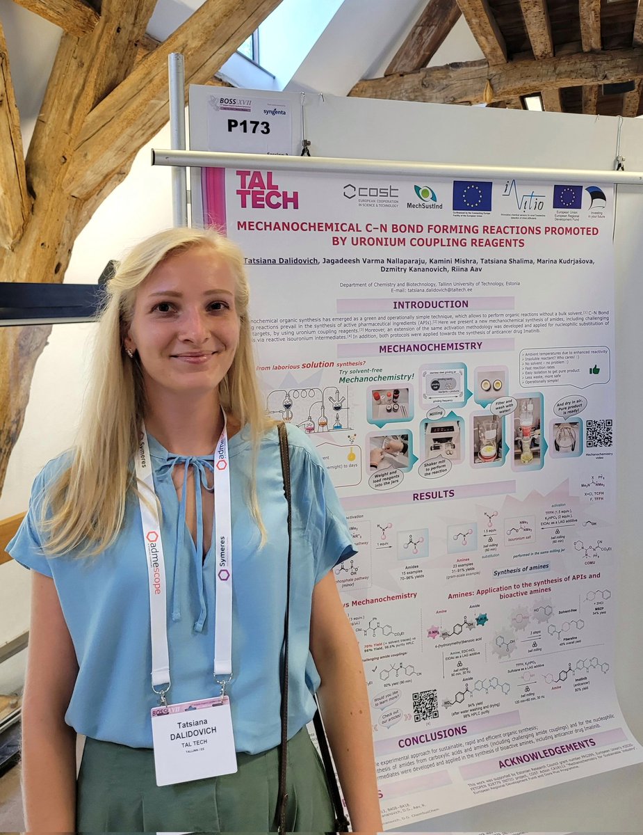 tatsianadalido1's tweet photo. Presenting @Mechanochem at #BOSSXVII Conference. Happy to be here 🙂 thanks to @MechSustInd ! https://t.co/CjbZBk7Ljd