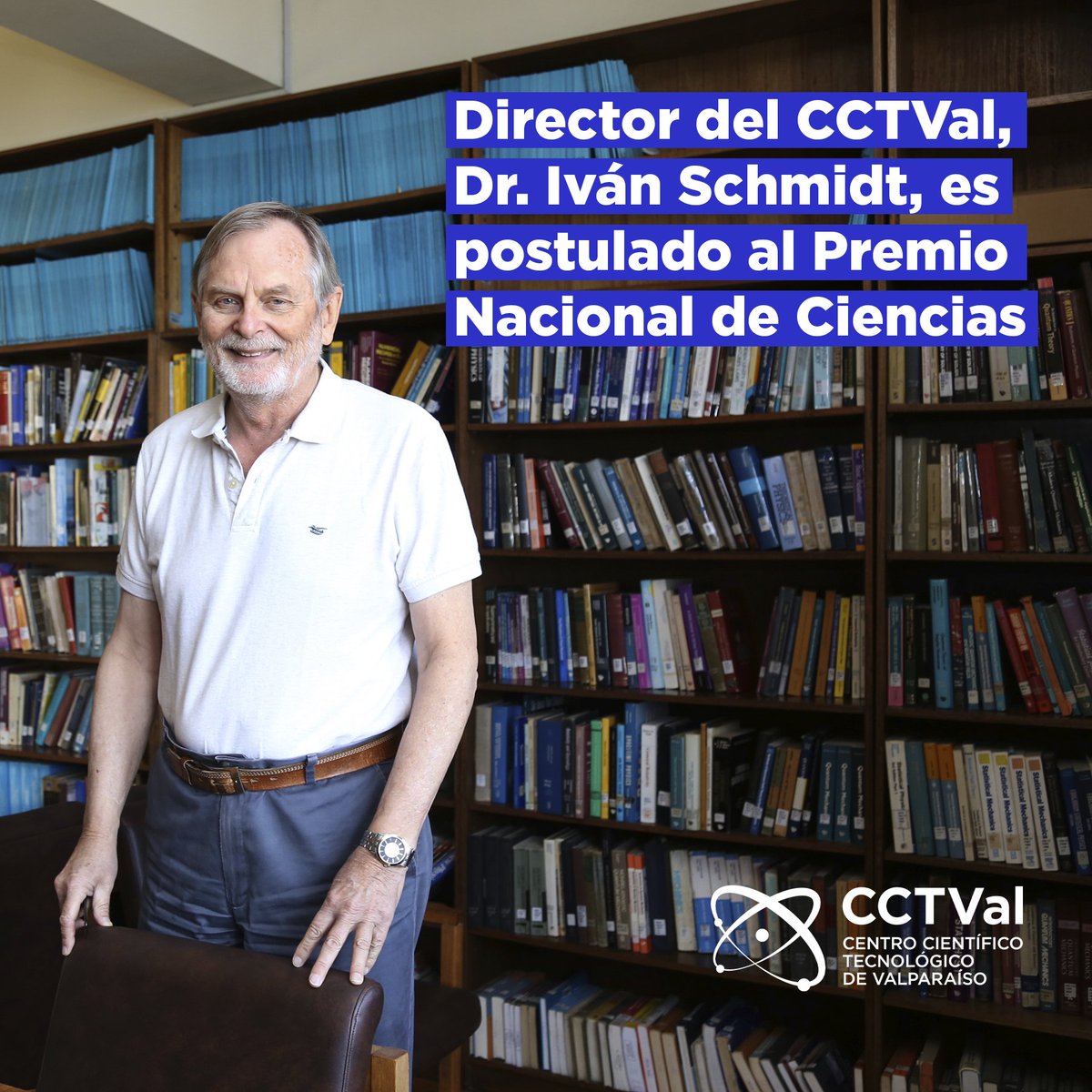 ¡Felicitamos a nuestro director! 👏🏾
 
Con más de 50 años de trayectoria en el campo científico, el también profesor emérito de la <a href="/usantamaria/">USM</a>, Dr. Iván Schmidt, ha sido una de las figuras fundamentales en el desarrollo de la física de partículas en Chile 🤓🇨🇱

#CentrosANID