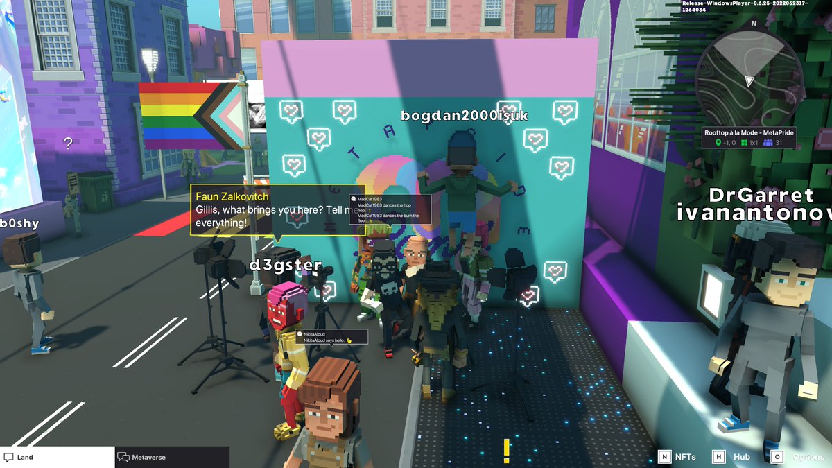 dernaersa's tweet photo. @TheSandboxGame @METAPRIDELAND I just participated in the #BelongingWeek contest for a chance to win a Progress Flag NFT! Check out my screenshot below!
👇 https://t.co/1Tdc04uGCe