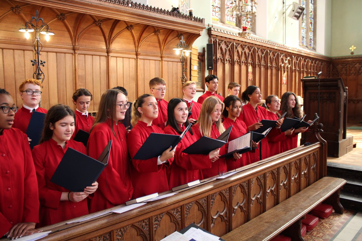 Here are the Schola in their robes!