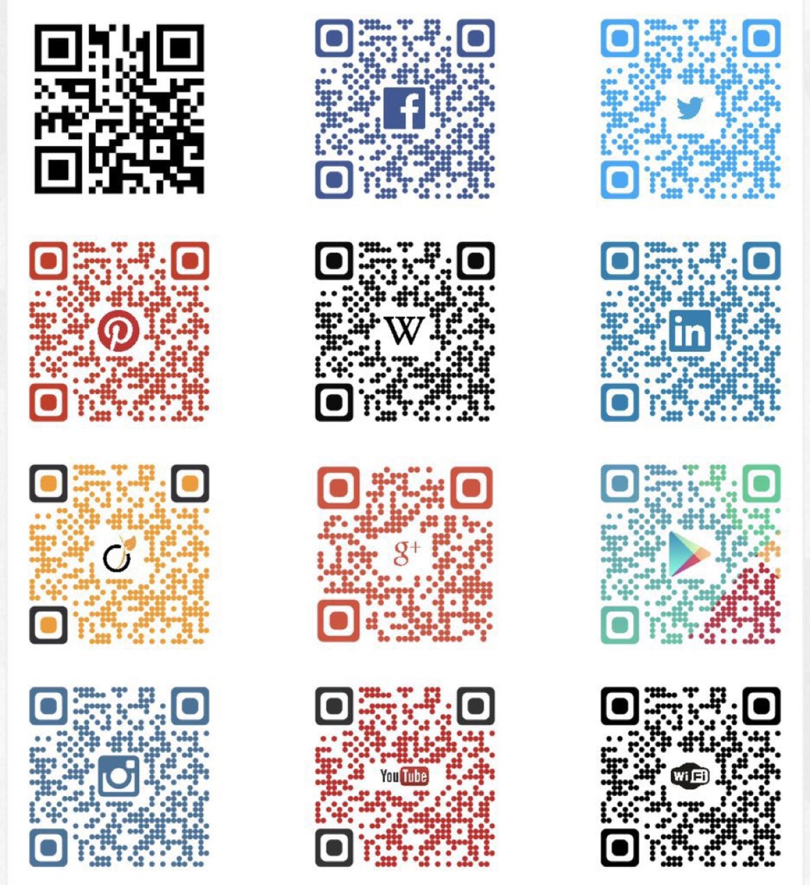QR коды много